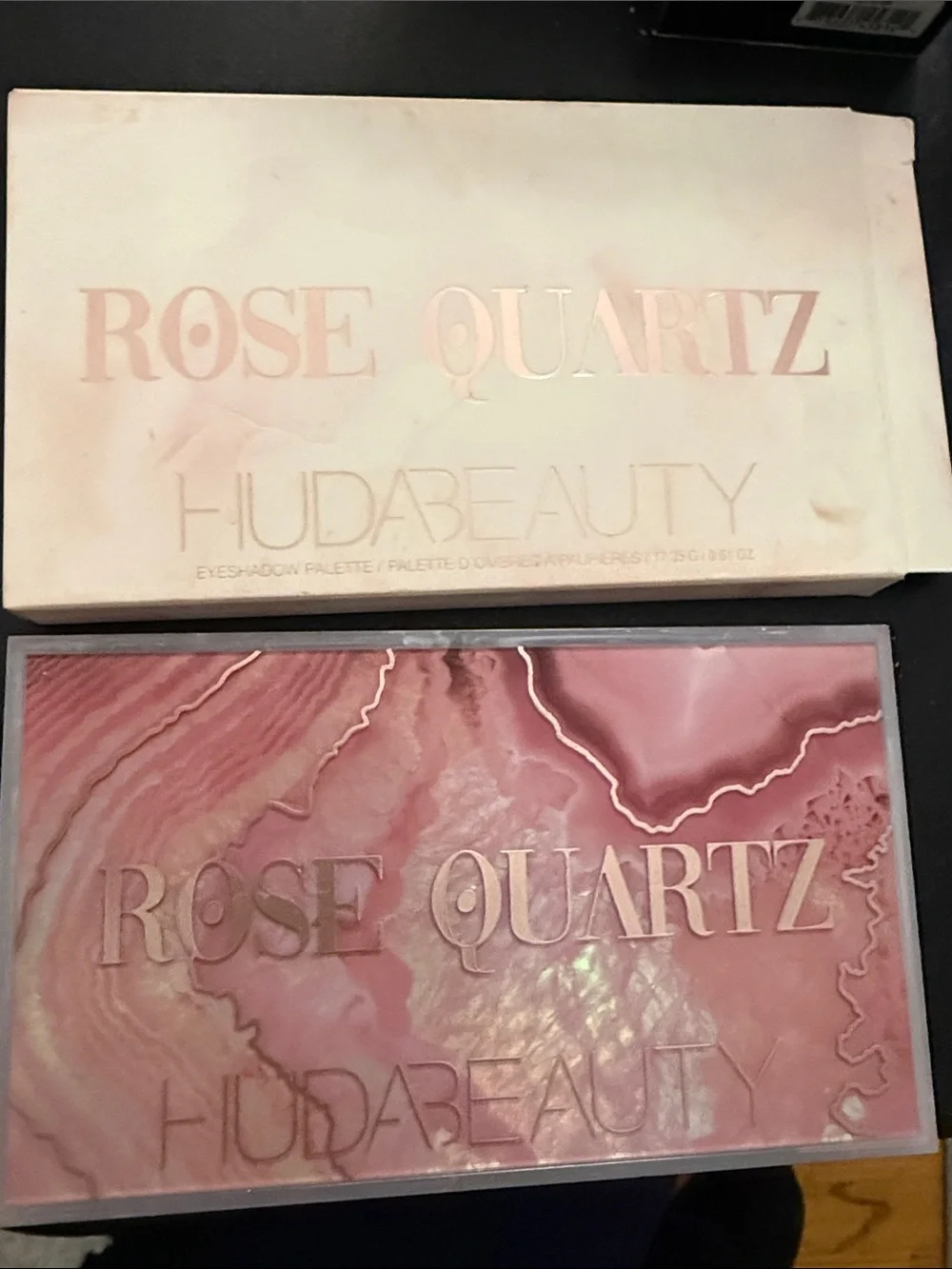 HUDA BEAUTY Rose Quartz Eyeshadow Palette - Pink & Rose Gold Tones